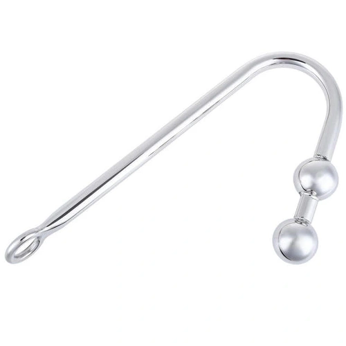 Two Stainless Steel Pleasurable Balls Anal Hook 4417 0906